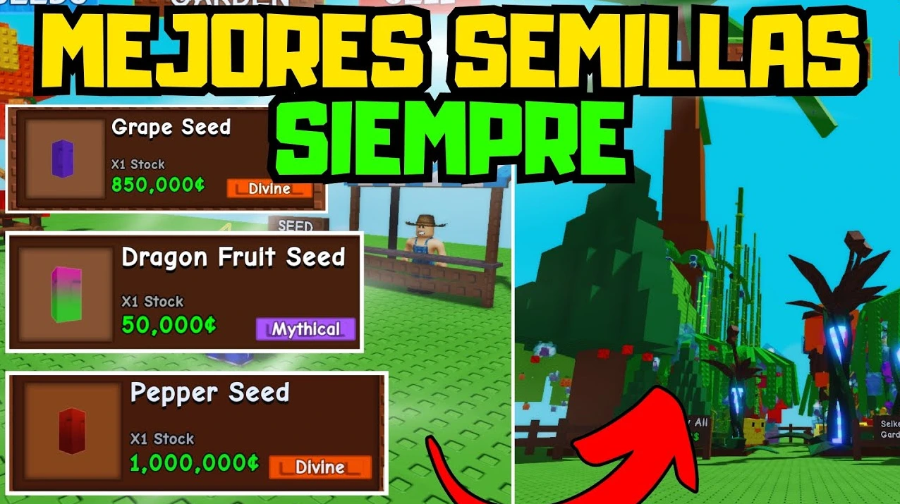Mejores semillas Grow a Garden